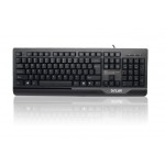 Keyboard PS/2 Delux DLK-6000P Black  US layout